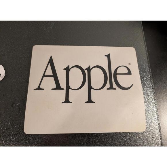 Apple Computer Mousepad | Classic Garamond Logo - Retro Mac Accessory